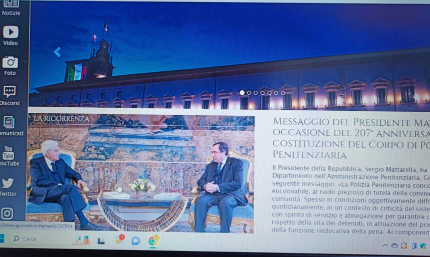 Il Presidente Mattarella omaggia la Polizia Penitenziaria: Un messaggio di gratitudine e riconoscimento