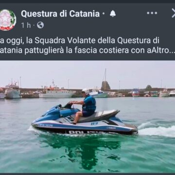 La Polizia scende in mare per garantire la sicurezza della costa catanese