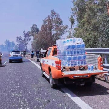 A18: Domato L’Incendio nei Pressi dello Svincolo di Acireale in Direzione Messina