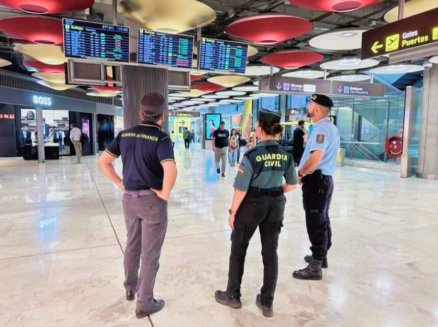 Collaborazione Internazionale: Guardia di Finanza e Guardia Civil insieme per il piano “Turismo Sicuro” negli aeroporti spagnoli