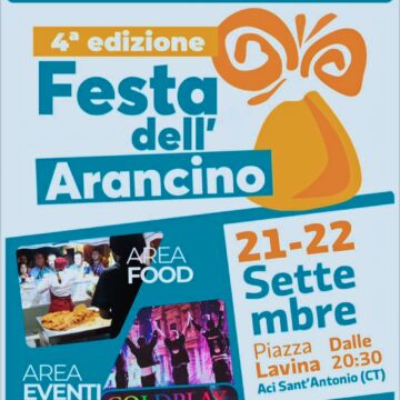 ACI SANT’ANTONIO: AL VIA LA QUARTA EDIZIONE DELLA FESTA DELL’ARANCINO