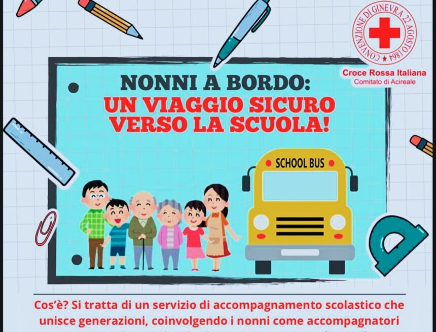 Iniziativa della Croce Rossa ad Aci Catena: Cercasi Volontari per Supportare i Bambini nello Scuolabus