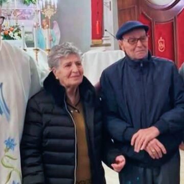 A Mascali una coppia celebra 75 anni di matrimonio: un traguardo da record